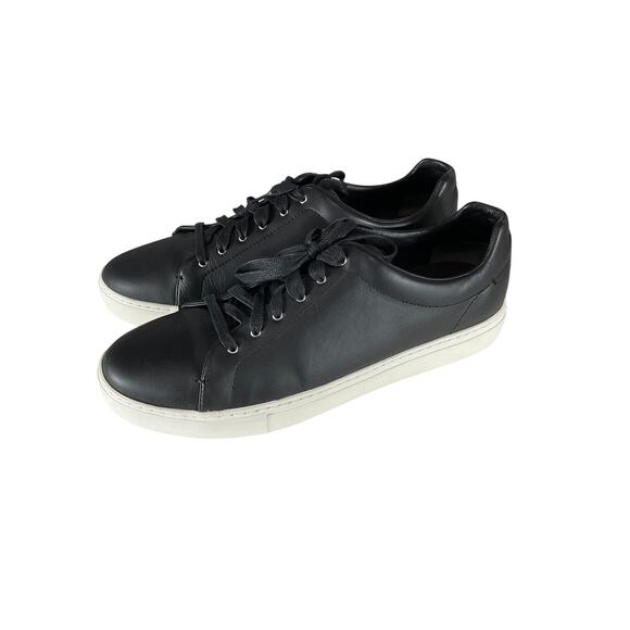 Rag & Bone 'Kent' Black Leather Embossed Two-Tone Sneakers Size 12 - Picture 3 of 7